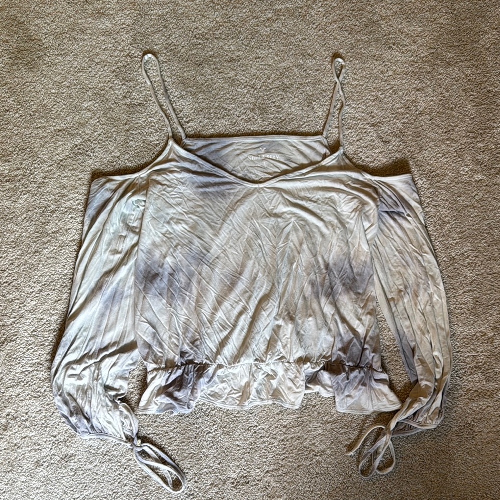 Elegant Gray Women's Top